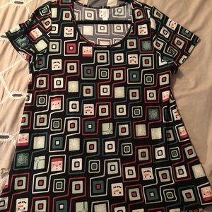 Christmas LuLaRoe Classic T. Like new condition.